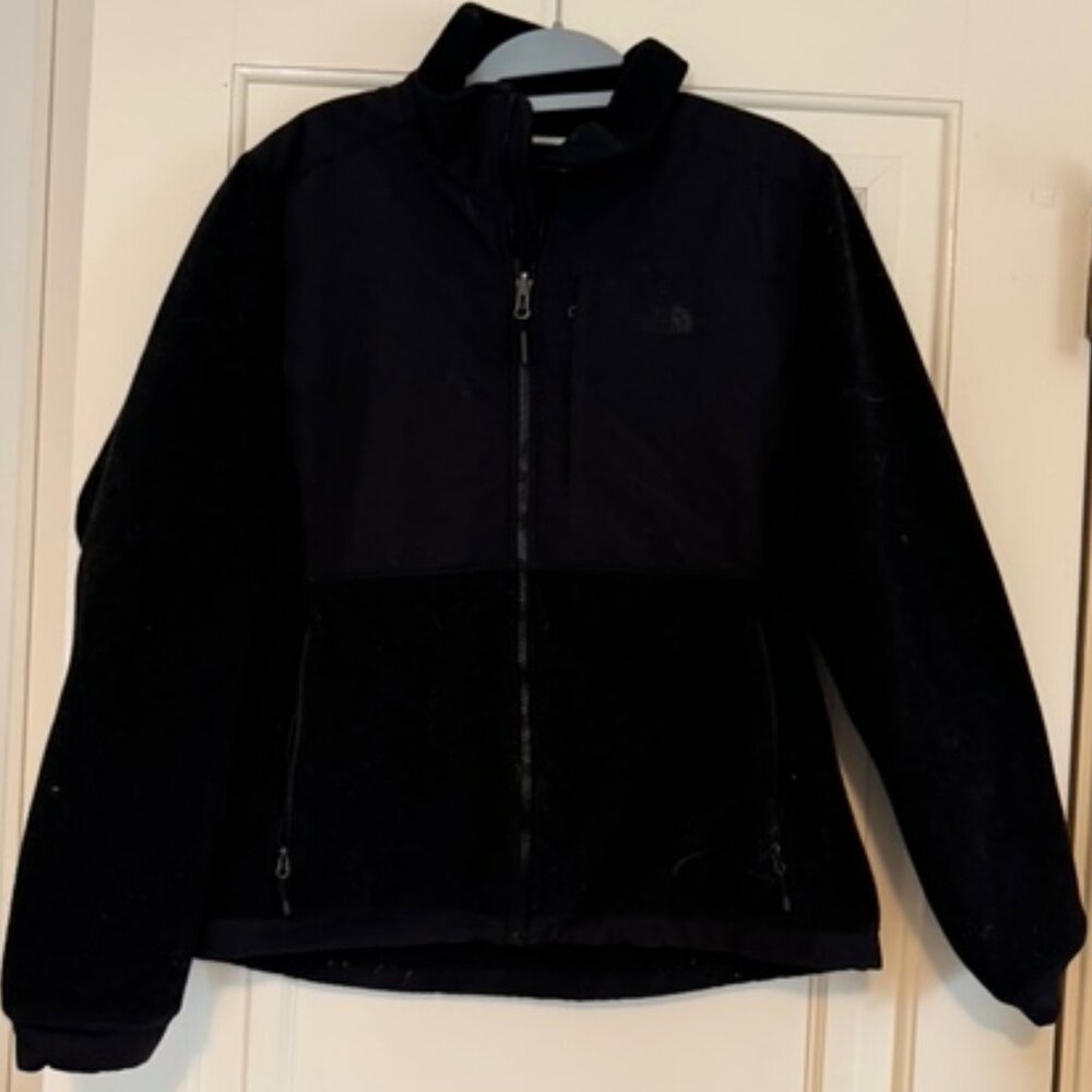 Woman's Northface Fleece Full Zip Jacket Black Large